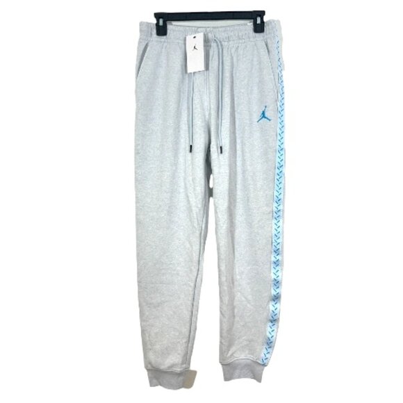 Air Jordan Flight MVP Fleece Joggers FN6356-043 Blue Size Medium New $82 - Picture 1 of 4